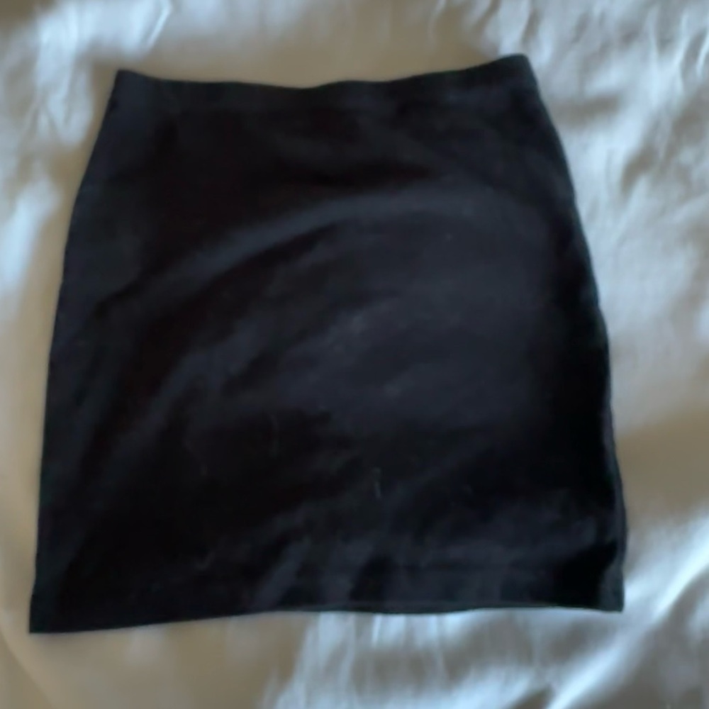 Black Stretchy Mini Skirt